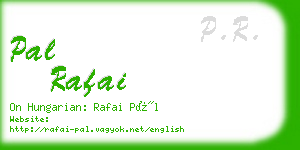 pal rafai business card